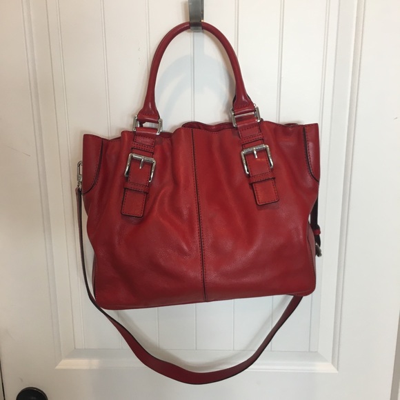 Red Michael Kors purse - Picture 7 of 12